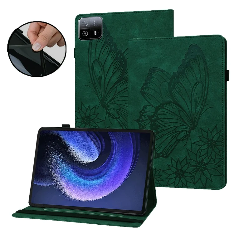 Big Butterfly Embossed Leather Tablet Case, For Xiaomi Pad 6 Max 14 2023, For Xiaomi Redmi Pad SE