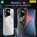 Povo5pro / PU31, 6.53 inch Face Identification Android 8.1 MTK6753 Octa Core, Network: 4G, AI GPT4, Dual SIM - Image 2