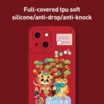 Cartoon Year of the Dragon Chinese Style Silicone Phone Case, For iPhone 15 Pro Max, For iPhone 15 Pro, For iPhone 15 Plus, For iPhone 15, For iPhone 14 Plus, For iPhone 14, For iPhone 14 Pro... - Image 2