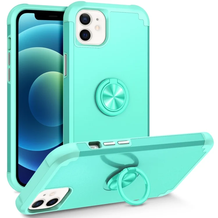 L2 Rotating Ring Holder Magnetic Phone Case, For iPhone 12 / 12 Pro, For iPhone 12 Pro Max, For iPhone 11
