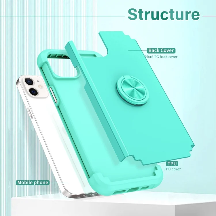 EDA006160004A_1.webp L2 Rotating Ring Holder Magnetic Phone Case, For iPhone 12 / 12 Pro, For iPhone 12 Pro Max, For iPhone 11 - Image 2