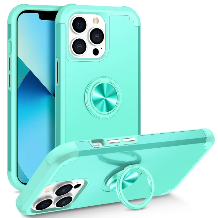 L2 Rotating Ring Holder Magnetic Phone Case, For iPhone 13 Pro Max, For iPhone 13 Pro, For iPhone 13
