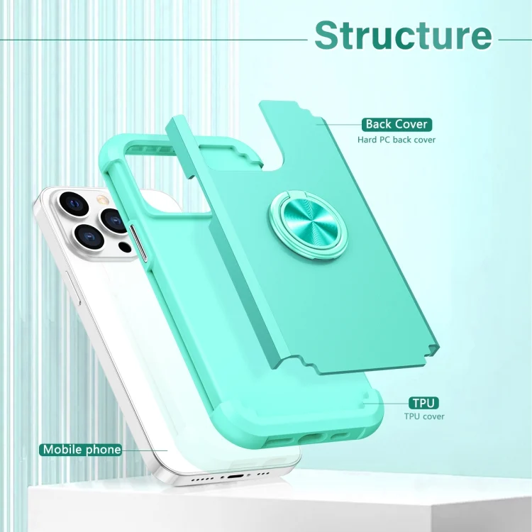 EDA006160008A_1.webp L2 Rotating Ring Holder Magnetic Phone Case, For iPhone 13 Pro Max, For iPhone 13 Pro, For iPhone 13 - Image 2