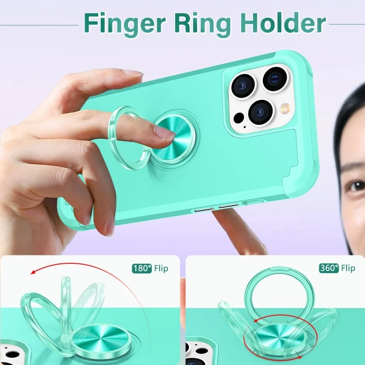 EDA006160011A_2.webp L2 Rotating Ring Holder Magnetic Phone Case, For iPhone 14 Pro, For iPhone 14 Pro Max, For iPhone SE 2022 / 2020 / 8 / 7 - Image 3