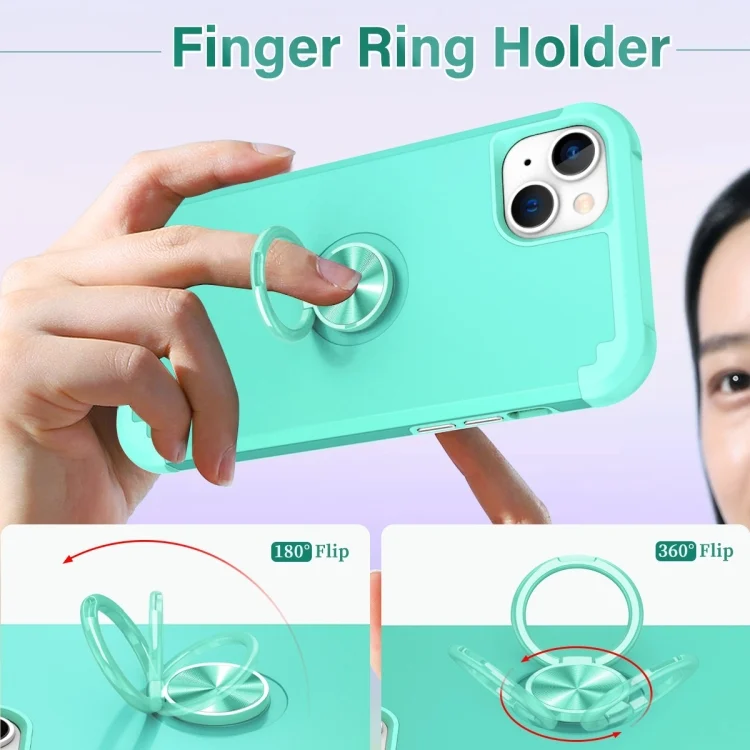 EDA006160013A_2.webp L2 Rotating Ring Holder Magnetic Phone Case, For iPhone 15, For iPhone 14 Plus, For iPhone 14 - Image 3