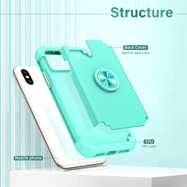 EDA006160017A_1.webp L2 Rotating Ring Holder Magnetic Phone Case, For iPhone X / XS, For iPhone XR, For iPhone 8 Plus / 7 Plus - Image 2