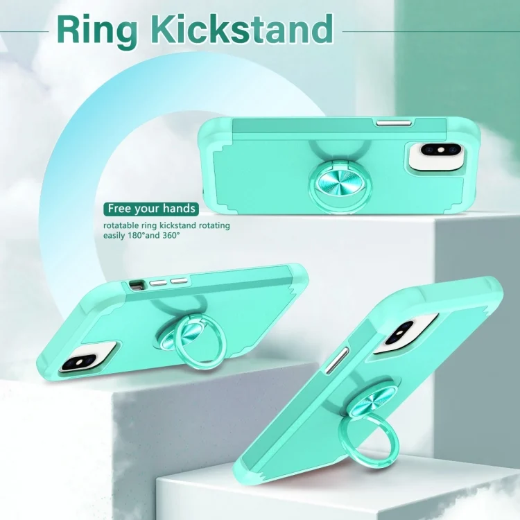 EDA006160017A_3.webp L2 Rotating Ring Holder Magnetic Phone Case, For iPhone X / XS, For iPhone XR, For iPhone 8 Plus / 7 Plus - Image 4