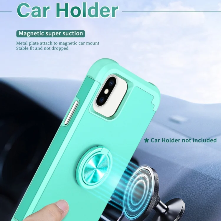 EDA006160017A_5.webp L2 Rotating Ring Holder Magnetic Phone Case, For iPhone X / XS, For iPhone XR, For iPhone 8 Plus / 7 Plus - Image 6