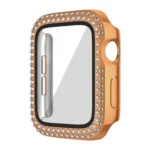 Plating Dual-Row Diamond PC Watch Case with Film