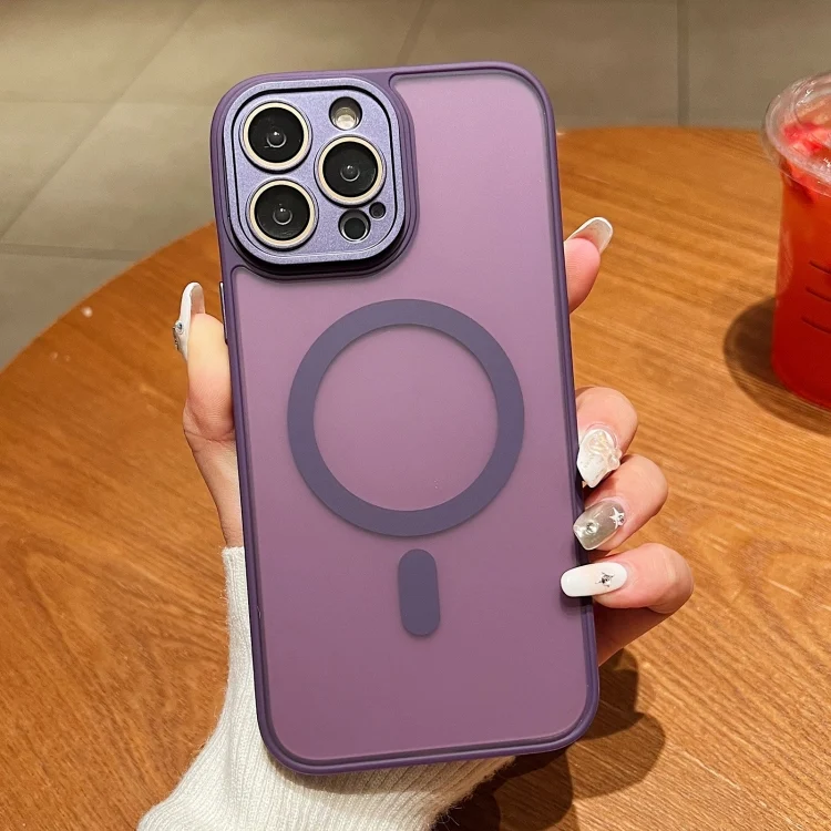 EDA006165609A_1.webp Skin Feel MagSafe Phone Case with Lens Film, For iPhone 13, For iPhone 12, For iPhone 12 Pro Max, For iPhone 12 Pro - Image 5