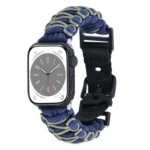 Dual-layer Braided Paracord Buckle Watch Band, For Apple Watch SE 2023 44mm, For Apple Watch SE 2023 40mm, For Apple Watch Ultra 2 49mm, For Apple Watch Series 9 45mm