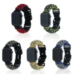 Dual-layer Braided Paracord Buckle Watch Band, For Apple Watch SE 2023 44mm, For Apple Watch SE 2023 40mm, For Apple Watch Ultra 2 49mm, For Apple Watch Series 9 45mm - Image 3