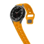 Football Pattern Reverse Buckle Silicone Watch Band - Image 5