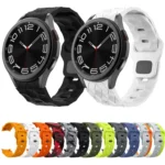 Football Pattern Reverse Buckle Silicone Watch Band - Image 2