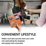 ESEBLE Star Series Lanyard Zipper Wallet RFID Leather Phone Case, For Xiaomi 15 Ultra, For Xiaomi 13T / 13T Pro / Redmi K60 Ultra - Image 6