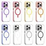 Dual-Color Clear Acrylic Hybrid TPU MagSafe Phone Case, For iPhone 16 Pro Max, For iPhone 16 Pro - Image 2