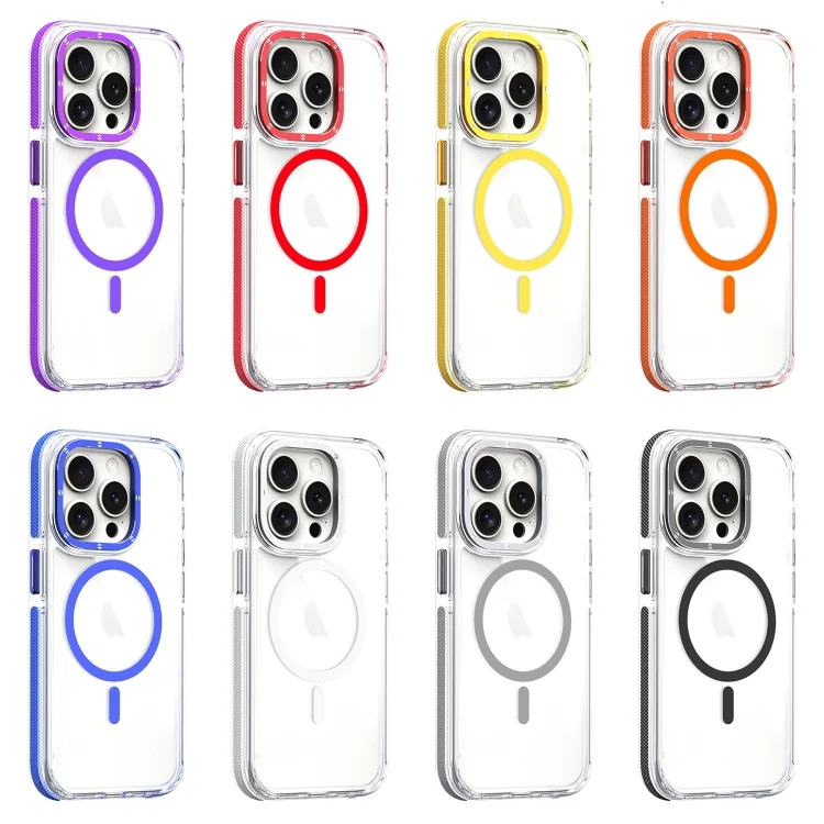 EDA0061931_B1.webp Dual-Color Clear Acrylic Hybrid TPU MagSafe Phone Case, For iPhone 16 Pro Max, For iPhone 16 Pro - Image 2