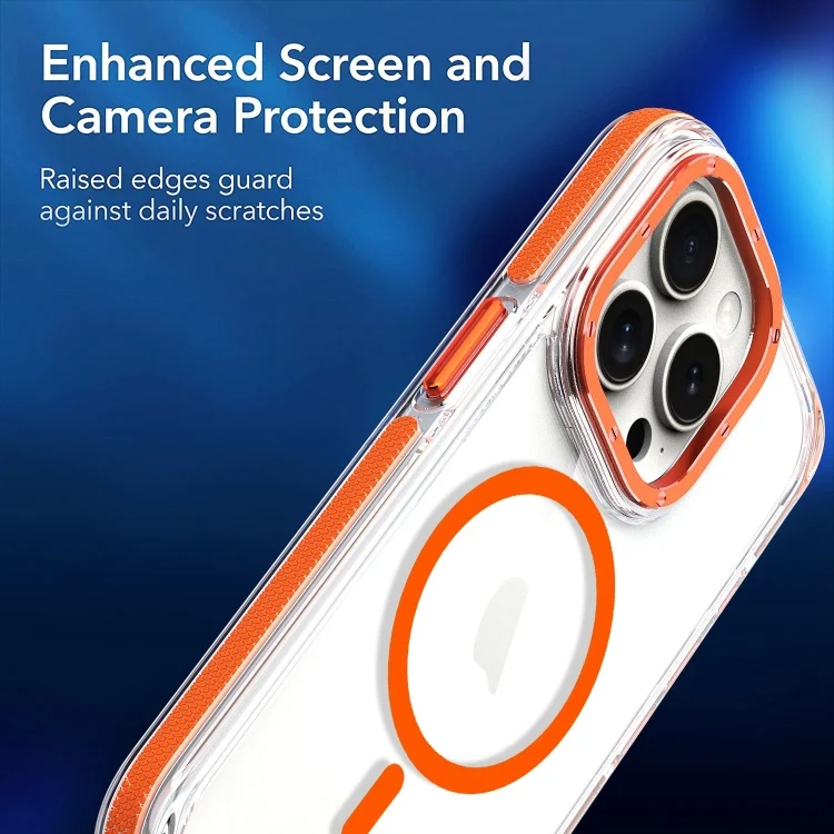 EDA0061931_B2.webp Dual-Color Clear Acrylic Hybrid TPU MagSafe Phone Case, For iPhone 16 Pro Max, For iPhone 16 Pro - Image 3