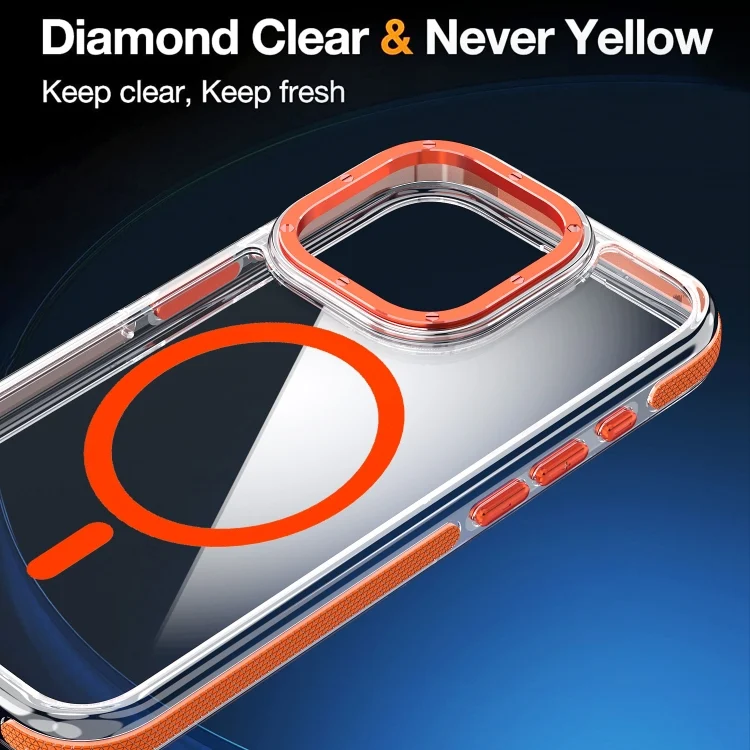 EDA0061931_B5.webp Dual-Color Clear Acrylic Hybrid TPU MagSafe Phone Case, For iPhone 16 Pro Max, For iPhone 16 Pro - Image 6