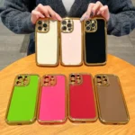 Plating Emery PC Hybrid Silicone Phone Case, For iPhone 15 Pro Max, For iPhone 15 Pro - Image 2