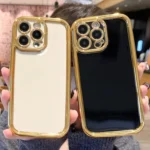 Plating Emery PC Hybrid Silicone Phone Case, For iPhone 15 Pro Max, For iPhone 15 Pro - Image 3