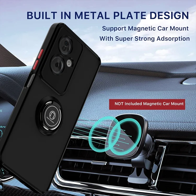 EDA006218702A_3.webp Q Shadow 1 Series TPU + PC Phone Case with Ring, For OPPO A79 5G, For OPPO A5 Pro 5G Global - Image 4