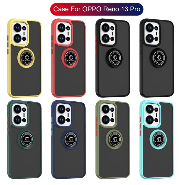 EDA006218707A_1.webp Q Shadow 1 Series TPU + PC Phone Case with Ring, For OPPO Reno13 Pro Global, For OPPO Reno13 Global - Image 2
