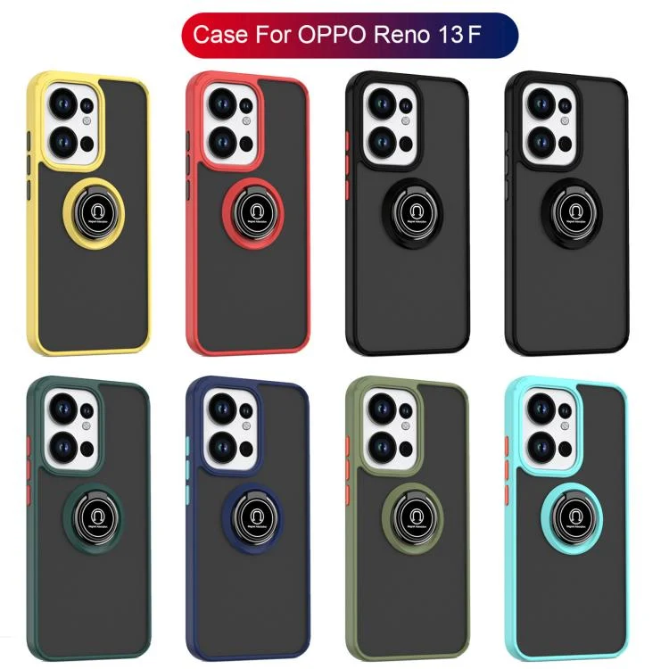 EDA006218708A_1.webp Q Shadow 1 Series TPU + PC Phone Case with Ring, For OPPO Reno13 F, For OPPO A3 4G / A40 4G / A40M - Image 2