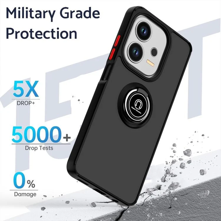 EDA006218708A_2.webp Q Shadow 1 Series TPU + PC Phone Case with Ring, For OPPO Reno13 F, For OPPO A3 4G / A40 4G / A40M - Image 3