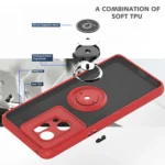 Q Shadow 1 Series TPU + PC Phone Case with Ring, For OPPO Find X5 - Image 3