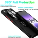 Q Shadow 1 Series TPU + PC Phone Case with Ring, For OPPO Find X7, For OPPO Reno11 Global - Image 2