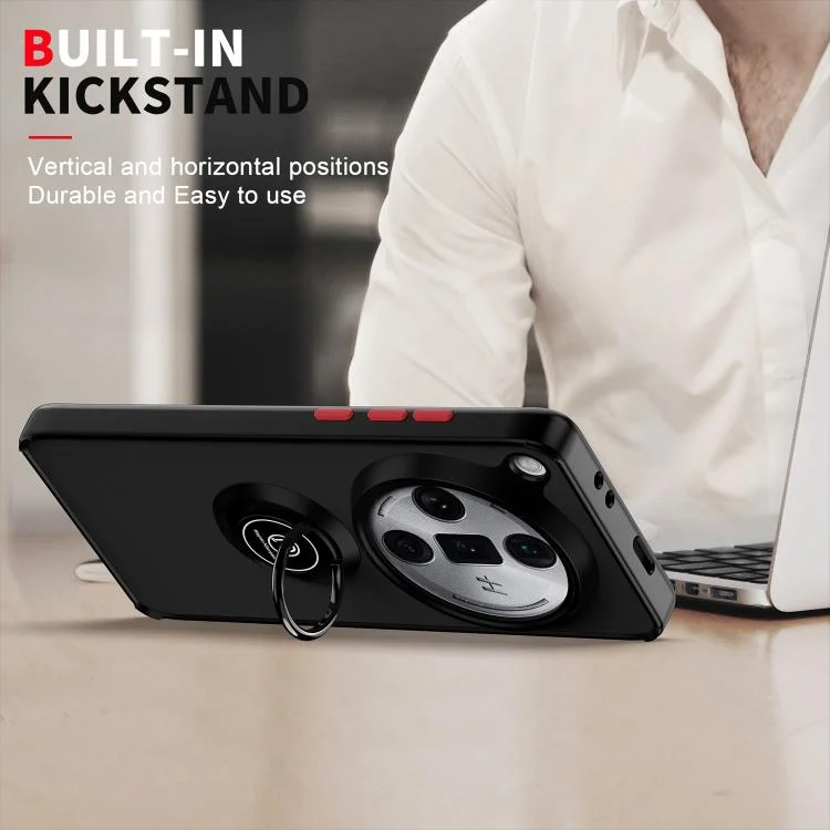 EDA006218710A_4.webp Q Shadow 1 Series TPU + PC Phone Case with Ring, For OPPO Find X7, For OPPO Reno11 Global - Image 5