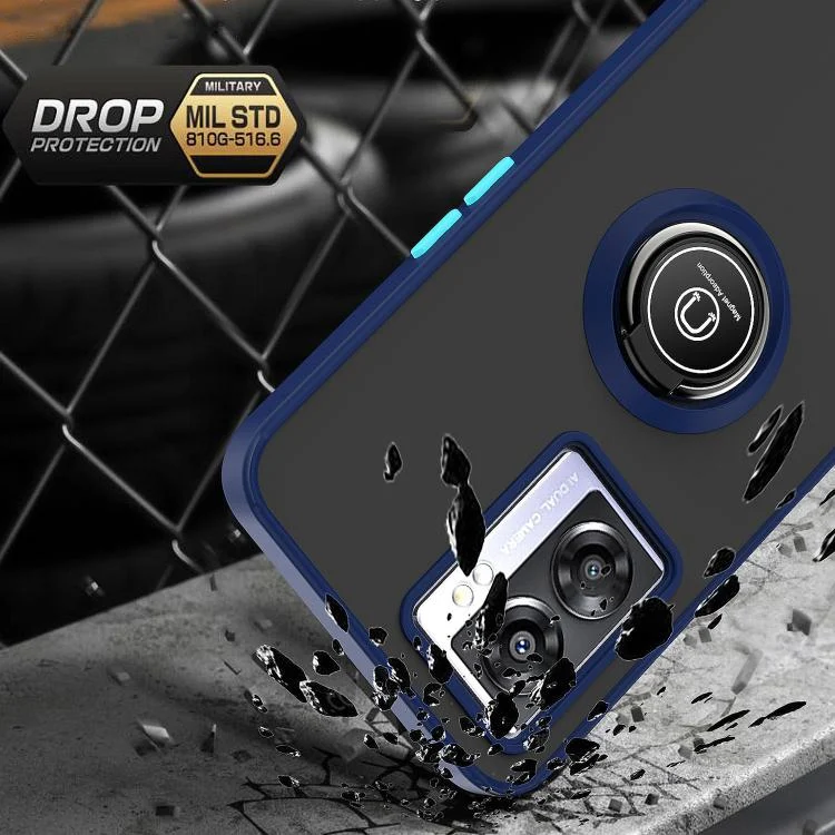EDA006218714A_4.webp Q Shadow 1 Series TPU + PC Phone Case with Ring, For OPPO A57 5G 2022, For OPPO Reno7 Z 5G - Image 5