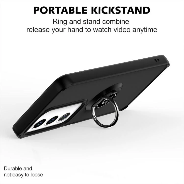 EDA006218717A_4.webp Q Shadow 1 Series TPU + PC Phone Case with Ring, For OPPO A3 Pro 5G / A3 5G / A80 5G, For OPPO Reno12 Pro Global - Image 5