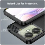 Brushed Texture Carbon Fiber TPU Phone Case, For Xiaomi Redmi 13C 4G, For Xiaomi Poco M6 Pro 4G, For Xiaomi Redmi K70 - Image 6