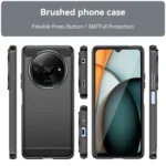 Brushed Texture Carbon Fiber TPU Phone Case, For Xiaomi Redmi A3, For Xiaomi Poco M6 5G, For Xiaomi Redmi Note 13 Pro 4G Global, For Xiaomi Redmi Note 13 4G Global, For Xiaomi Redmi 13R 5G... - Image 2