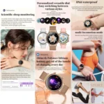 T86 Woman Health 1.27 inch Smart Watch, BT Call / Physiological Cycle / Heart Rate / Blood Pressure / Blood Glucose / SOS - Image 4