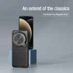 NILLKIN Black Mirror Prop CD Texture Mirror Precise Hole MagSafe Magnetic Phone Case, For Xiaomi 15 Ultra, For Xiaomi 14 Ultra - Image 5