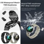 X10 Headphones Smart Watch 1.39 inch Waterproof Bracelet, Support Bluetooth Call / NFC / Heart Rate - Image 2