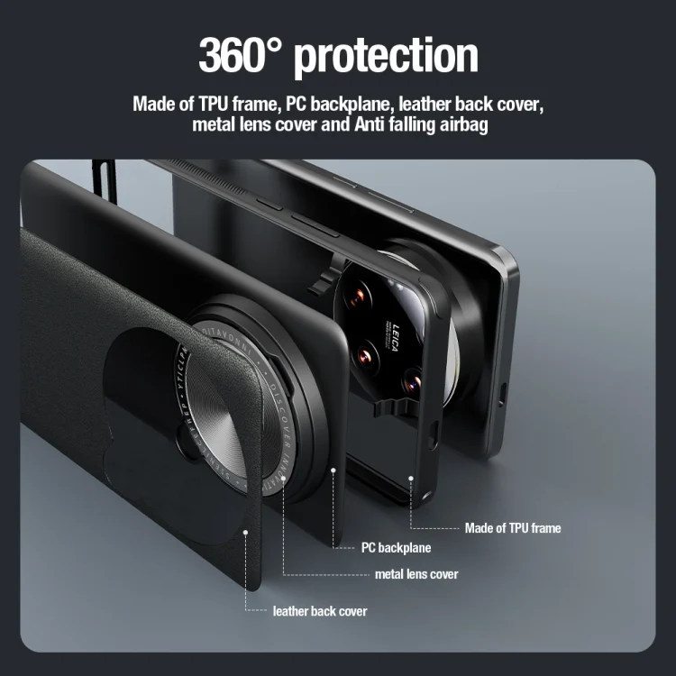 EDA006230701A_7.webp NILLKIN CamShield Prop Series PC + TPU Phone Case, For Xiaomi 14 Ultra - Image 8