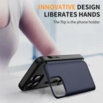 3 in 1 Flip Holder Phone Case, For iPhone 14 Pro Max, For iPhone 13 Pro Max, For iPhone 13 Pro - Image 6