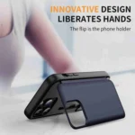 3 in 1 Flip Holder Phone Case, For iPhone 15 Pro, For iPhone 15 Plus, For iPhone 15 - Image 4