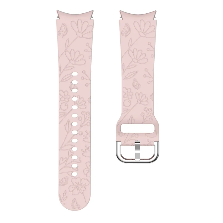 EDA006237401A_3.webp Butterfly Flower Embossed Silicone Watch Band - Image 5