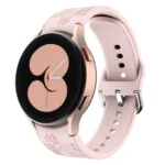 Skull Flower Embossed Silicone Watch Band