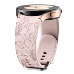 Skull Flower Embossed Silicone Watch Band - Image 4