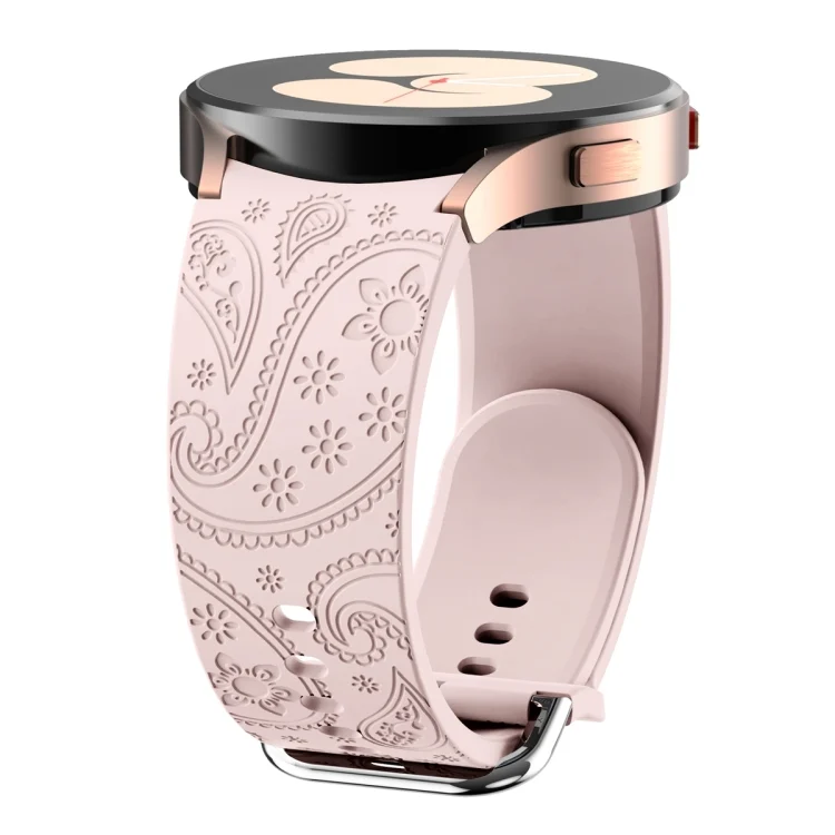 EDA006237601A_2.webp Ethnic Style Flowers Embossed Silicone Watch Band - Image 4
