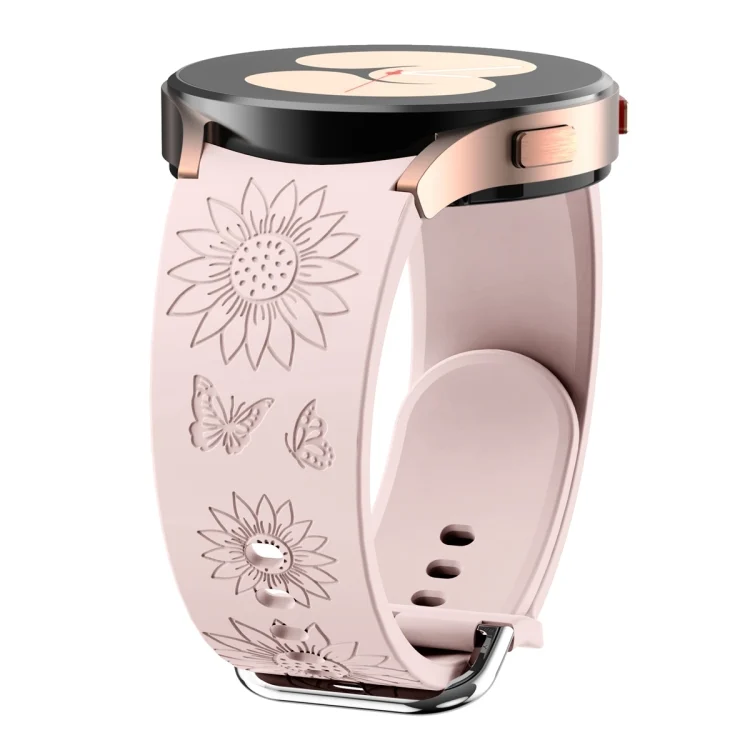 EDA006238301A_2.webp Sunflower Pattern Embossed Silicone Watch Band - Image 4