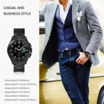 Three Bead Stainless Steel Metal Watch Band - Image 3