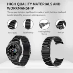 Three Bead Stainless Steel Metal Watch Band - Image 4