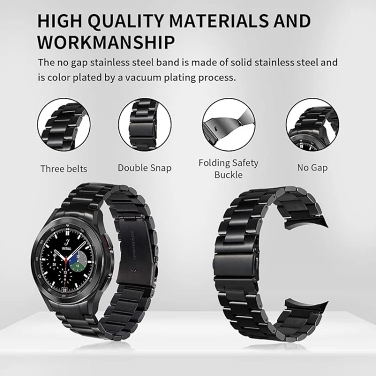 EDA006239501A_2.webp Three Bead Stainless Steel Metal Watch Band - Image 4